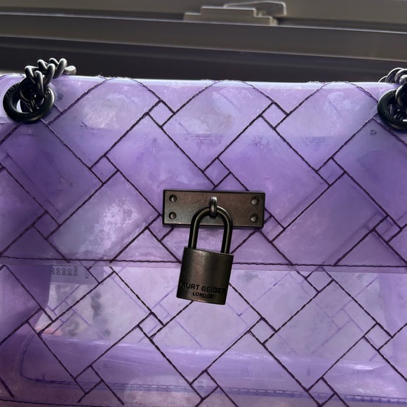 Kurt Geiger Purple Transparent Crossbody Bag - Picture 15 of 15